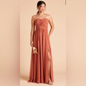 Terracotta Chiffon Grace Convertible Birdy Grey Bridesmaid Dress